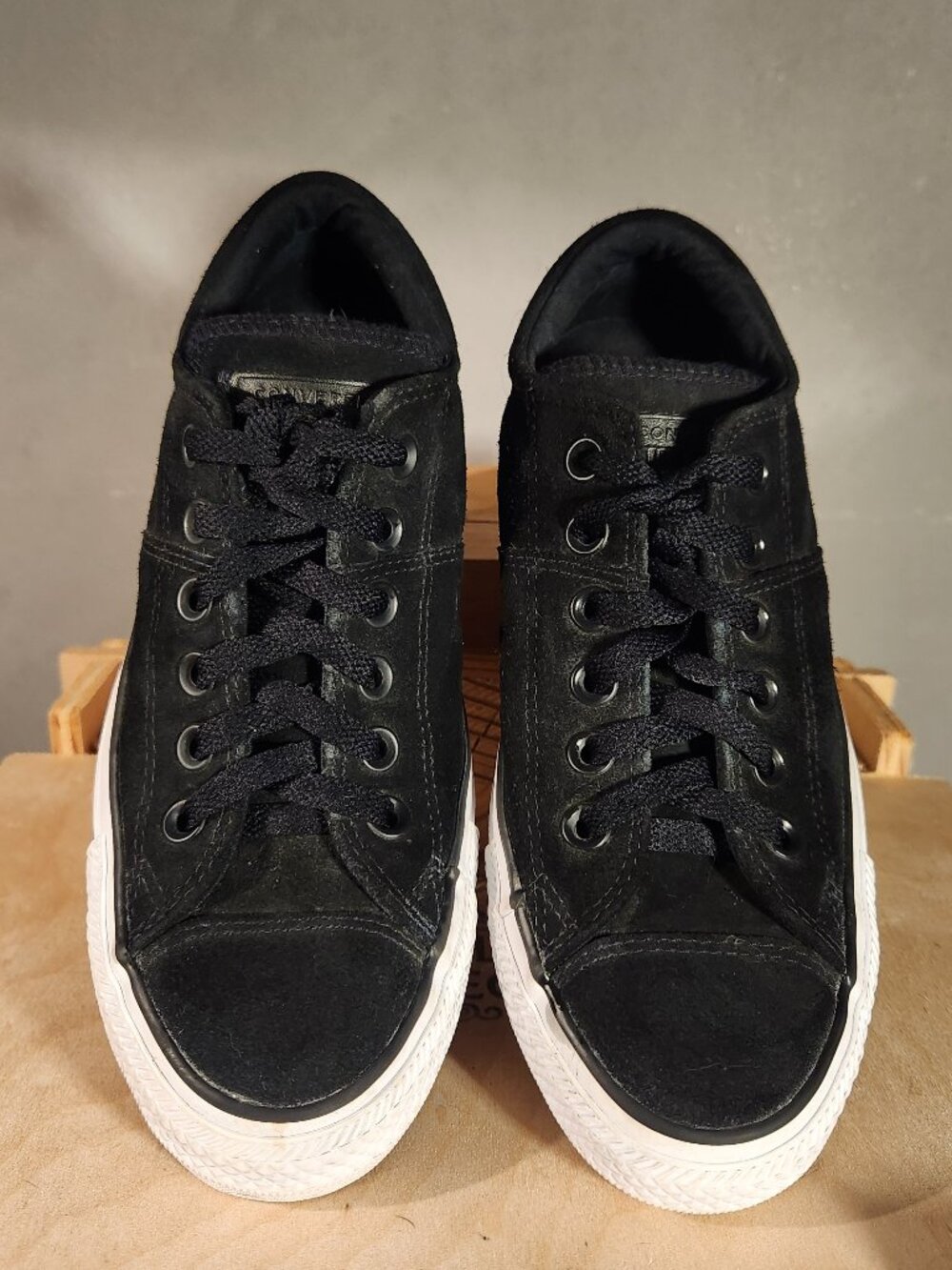 Converse Chuck Taylor All Star W Sz 7 Black Suede Shoes